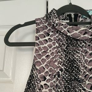 She + Sky Snake Print Mini Dress